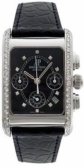 Audemars Piguet Edward Piguet Diamond 18kt White Gold Black Men's Watch 25946BC.ZZ.D001CR.01