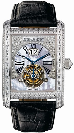 Audemars Piguet Edward Piguet Tourbillon Diamond Mother of Pearl Men's Watch 26119BC.ZZ.D002CR.01
