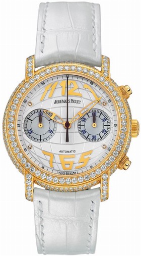 Audemars Piguet Jules Audemars Automatic Chronograph Diamond Yellow Gold Ladies Watch 26037BA.ZZ.D014CR.01.A
