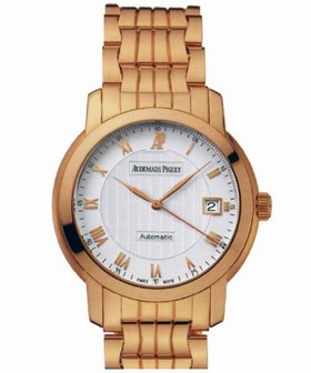 Audemars Piguet Jules Audemars Automatic Silver Dial 18 kt Rose Gold Men's Watch 15135OR.OO.1206OR.01