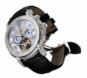 Audemars Piguet Jules Audemars Manual Wind Chronograph Diamond Pave Ladies Watch 26083BC.ZZ.D001GA.01