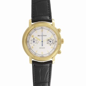 Audemars Piguet Jules Audemars White Dial 18kt Yellow Gold Men's Watch 25859BAOOD001CR02