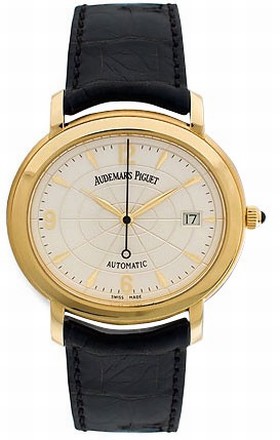 Audemars Piguet Millenary 18kt Yellow Gold Black Men's Watch 14908BA.OO.D001CR.01