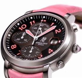 Audemars Piguet Millenary Chronograph Automatic Black Dial Ladies Watch 26011ST.OO.D078CR.01