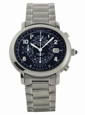 Audemars Piguet Millenary Chronograph Automatic Black Dial Stainless Steel Men's Watch 25897ST.O.1136ST.02