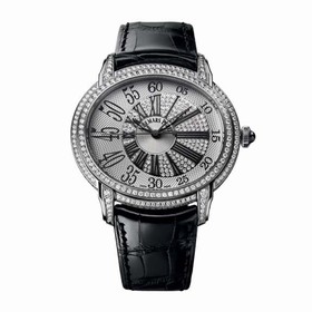Audemars Piguet Millenary Silver Dial Black Leather Men's Watch 15336BC.ZZ.D102CR.01