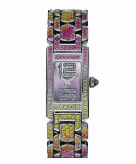 Audemars Piguet Promesse Multi-Colored Sapphire White Gold Ladies Watch 67465BC.YY.1189BC.01