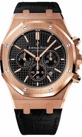 Audemars Piguet Royal Oak Black Dial Chronograph Automatic Men's Watch 26320OROOD002CR01
