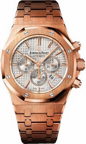 Audemars Piguet Royal Oak Chronograph Automatic 18 kt Rose Gold Men's Watch 26320OR.OO.1220OR.02