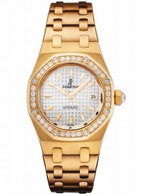 Audemars Piguet Royal Oak Diamond Automatic 18 kt Yellow Gold Ladies Watch 77321BA.ZZ.1230BA.01