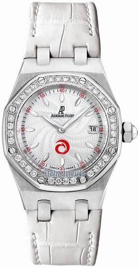 Audemars Piguet Royal Oak Diamond Silver Dial Stainless Steel Ladies Watch 67611ST.ZZ.D012CR.01