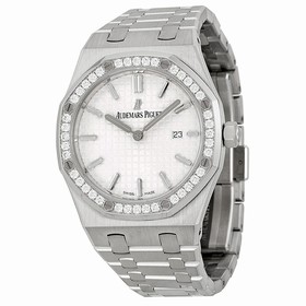 Audemars Piguet Royal Oak Diamond Silver Dial Stainless Steel Ladies Watch 67651ST.ZZ.1261ST.01