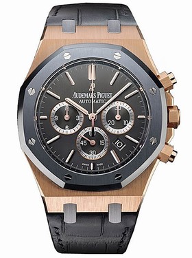 Audemars Piguet Royal Oak Leo Messi Automatic Chronograph Rose Gold Men's Watch 26325OL.OO.D005CR.01