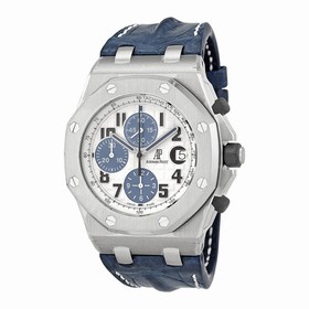 Audemars Piguet Royal Oak Offshore Blue Leather Strap Men's Watch 26170STOOD305CR01