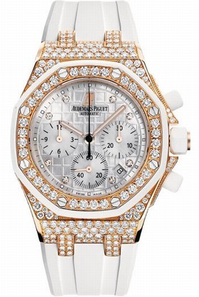 Audemars Piguet Royal Oak Offshore Diamond Chronograph 18 kt Rose Gold Ladies Watch 26092OK.ZZ.D010CA.01
