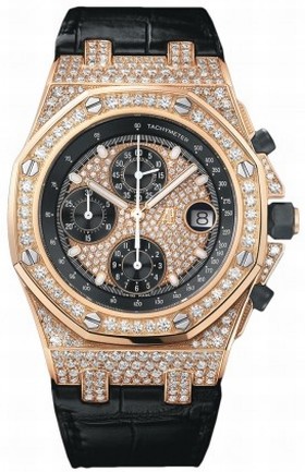 Audemars Piguet Royal Oak Offshore Diamond Pave Dial Men's Watch AP26067ORZZD002CR01