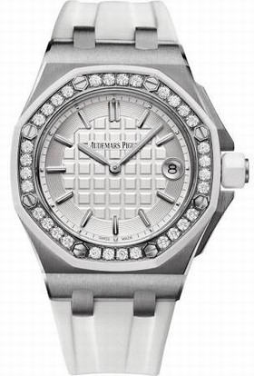 Audemars Piguet Royal Oak Offshore Silvered Dial Ladies Watch 67540SKZZA010CA01