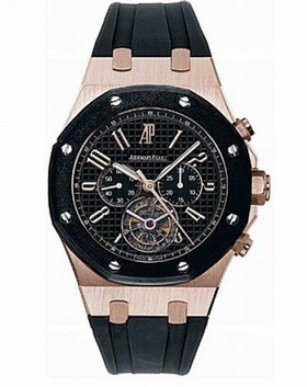 Audemars Piguet Royal Oak Offshore Tourbillon Chronograph 18 kt Rose Gold Men's Watch 26257OK.OO.D002CA.01