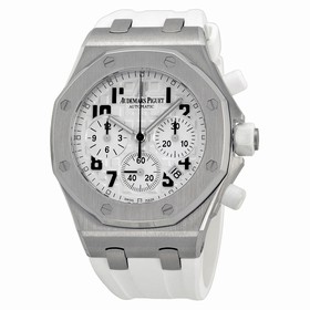 Audemars Piguet Royal Oak Offshore White Rubber Strap Chronograph Watch 26283ST-OO-D010CA-01