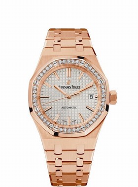 Audemars Piguet Royal Oak Silvered Dial Ladies Watch 15451OR.ZZ.1256OR.01