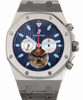 Audemars Piguet Royal Oak Tourbillion Blue Dial Stainless Steel Men's Watch 25977STOO1205ST01