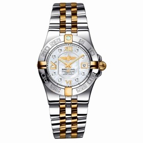 Breitling Galactic 30 Two Tone MOP / Diamond / Two Tone Bracelet (B71340L2.A680.368D)