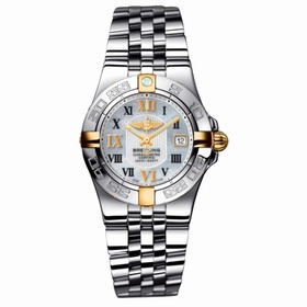 Breitling Galactic 30 Two Tone MOP / Roman / Bracelet (B71340L2.A688.368A)