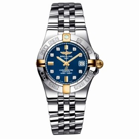 Breitling Galactic 30 Two Tone Blue / Diamond / Bracelet (B71340L2.C815.368A)