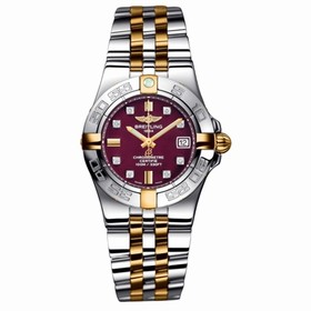 Breitling Galactic 30 Two Tone Red / Diamond / Two Tone Bracelet (B71340L2.K526.368D)