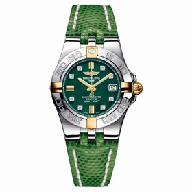 Breitling Galactic 30 Two Tone Green / Diamond / Teju (B71340L2.L517.166Z)