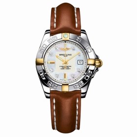 Breitling Galactic 32 Two Tone MOP / Diamond / Calf (B71356L2.A710.406X)