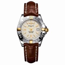 Breitling Galactic 32 Two Tone Silver / Alligator (B71356L2.G703.778P)