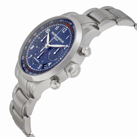 Baume and Mercier Blue Dial Chronograph Stainless Steel Men's Watch 10066