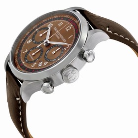 Baume and Mercier Capeland Brown Dial Chronograph Men's Watch 10002