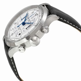 Baume and Mercier Capeland White Dial Chronograph Men's Watch 10006