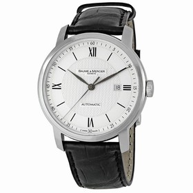 Baume and Mercier Classima Executives Silver Guilloche Men's Watch 08868