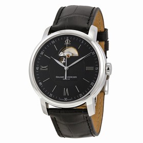 Baume and Mercier Classima Executives XL Steel Black Men's Watch 8689