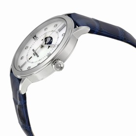 Baume and Mercier Classima Mother of Pearl Dial Blue Leather Ladies Watch 10226