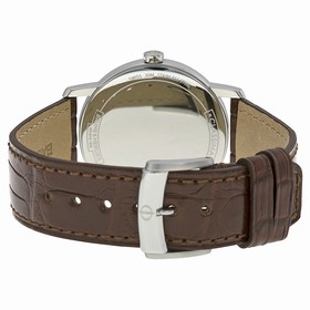 Baume and Mercier Classima Silver Dial Brown Leather Ladies Watch 10147