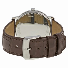 Baume and Mercier Classima Silver Dial Brown Leather Men's Watch 10181