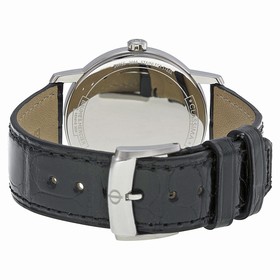 Baume and Mercier Classima White Dial Black Leather Strap Ladies Watch 10146