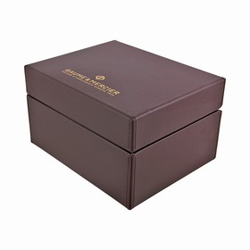 Baume and Mercier Clifton Black Dial Stainless Steel Brown Leather Automatic Men's Watch 10053