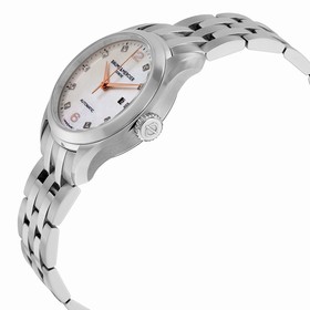 Baume and Mercier Clifton Mother of Pearl Diamond Dial Steel Ladies Watch 10151