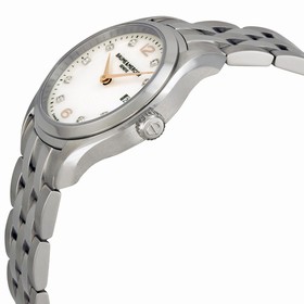 Baume and Mercier Clifton Mother of Pearl Diamond Steel Ladies Watch 10176