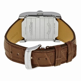 Baume and Mercier Hampton Brown Dial Leather Strap Men's Watch 10028