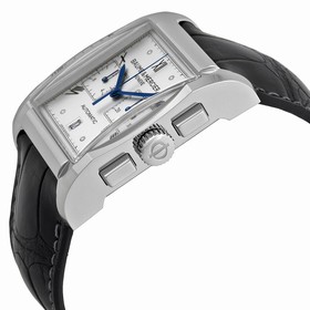 Baume and Mercier Hampton Milleis Silver Dial Alligator Leather Men's Watch 10032