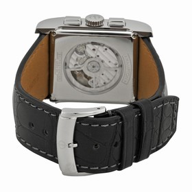 Baume and Mercier Hampton Milleis Silver Dial Alligator Leather Men's Watch 10032
