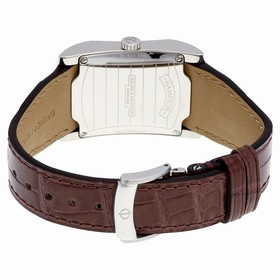 Baume and Mercier Hampton Silver Dial Brown Leather Ladies Watch 10018