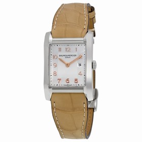 Baume and Mercier Hampton Silver Dial Stainless Steel Ladies Watch 10081