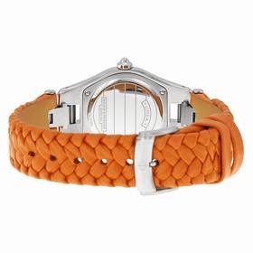 Baume and Mercier Linea Mother of Pearl Dial Orange Leather Ladies Watch 10115